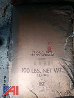 100lb Bags of Silica Quartz, New/Old Stock